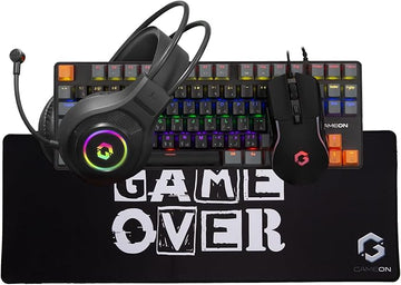 GAMEON VIPER X All-In-One Gaming Bundle (Mechanical Keyboard, Headset, Mouse & Mousepad), Black | GO-VIPER-X