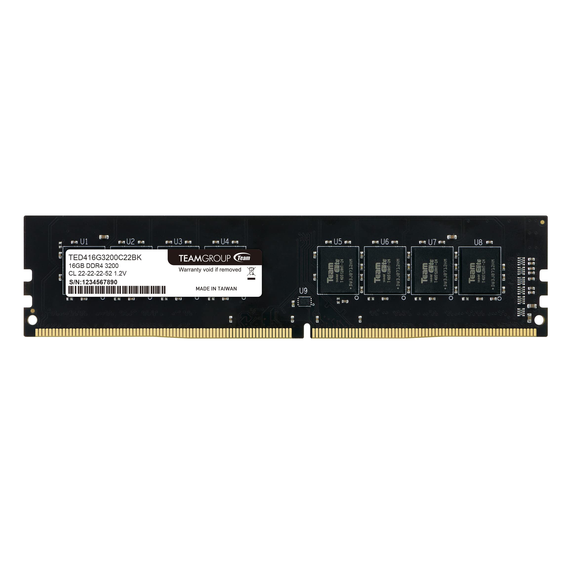 TEAMGROUP ELITE DDR4 16GB 3200MHz Desktop RAM