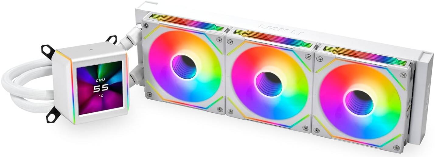 Lian Li Galahad II LCD SL-INF 360 AIO CPU Liquid Cooler, WHITE | GA2ALCD36INW