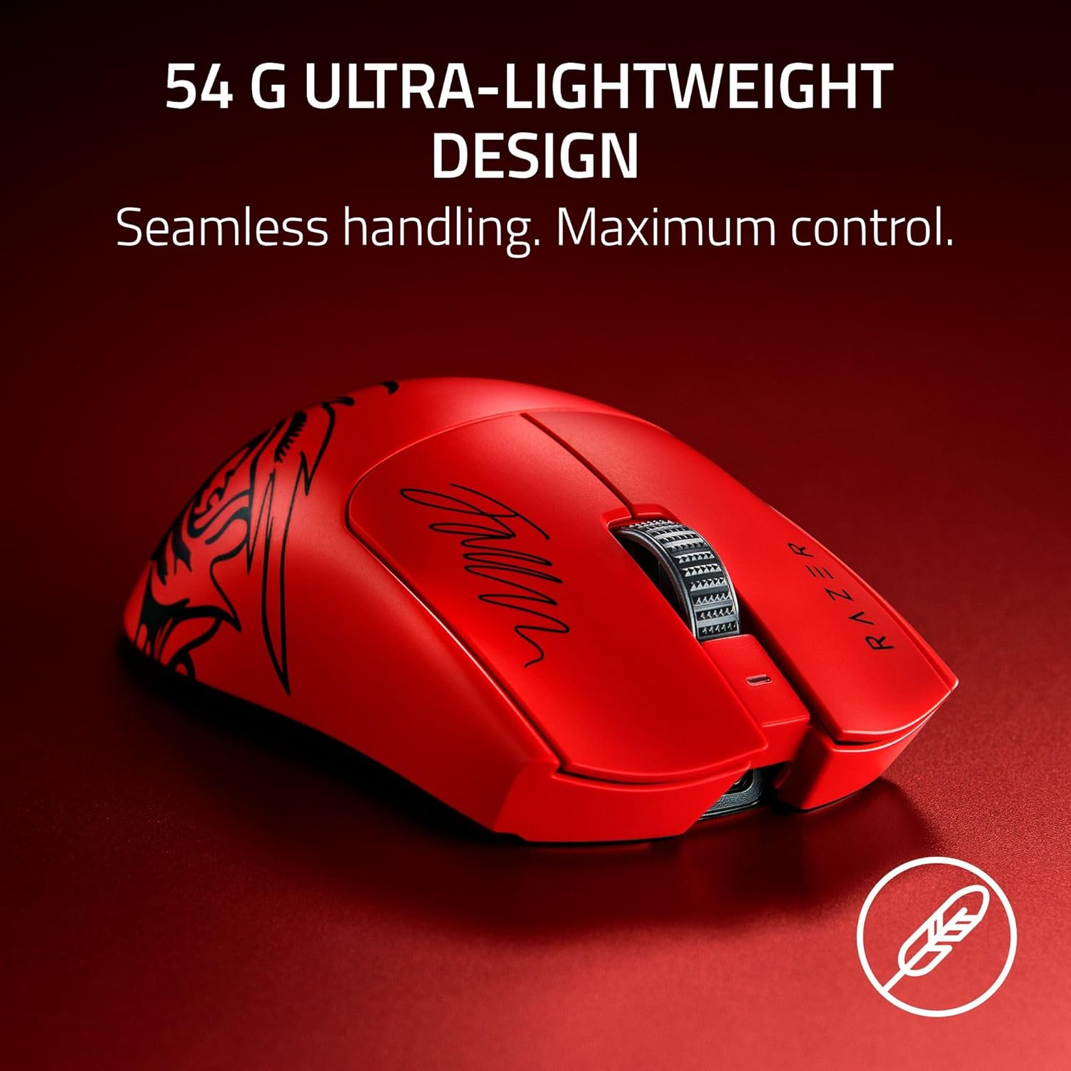 Razer Viper V3 Pro Faker Edition Wireless Esports Gaming Mouse, Symmetrical, 55g Lightweight, 8K Polling, 35K DPI Optical Sensor, Gen3 Optical Switches, 8 Programmable Buttons, 95 Hr Battery