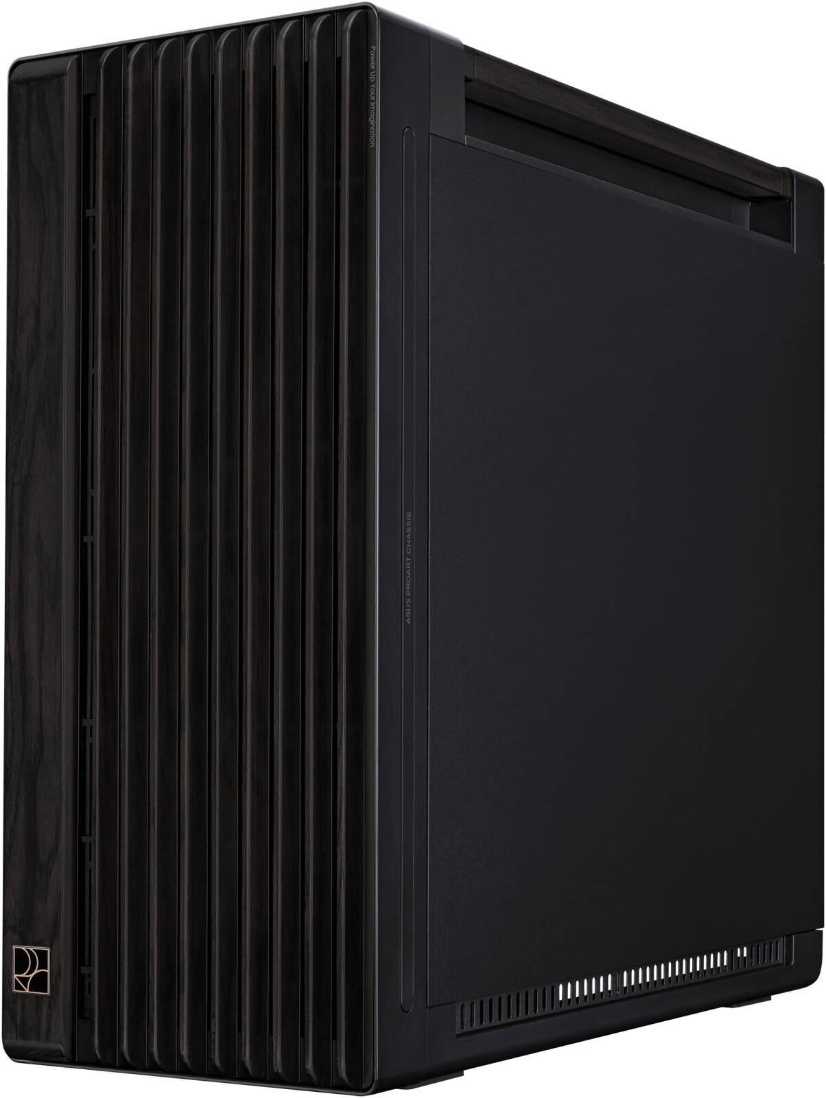 ASUS ProArt PA602 Wood Edition Gaming Chassis, Tempered Glass, 2x 200mm Front & 140mm Pre-Installed Fans, Up to 420mm Radiator & 6x Fan Support, Dust Protection, Black | 90DC00J0-B09010