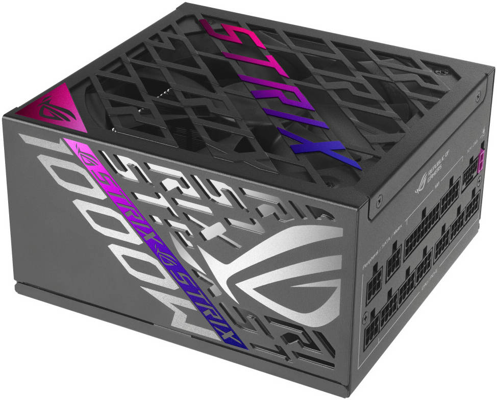 ASUS ROG Strix 1000W Fully Modular Power Supply 80 PLUS Platinum Gaming Power Supply, Black | 90YE00W1-B0NA00