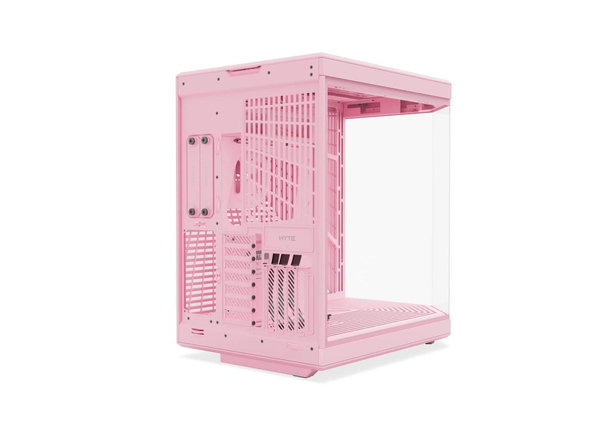 HYTE Y70 Touch Infinite Strawberry Milk Edition, Dual Chamber Mid-Tower ATX Computer Case, 14.5" 688 x 2560 (2.5K) Touch Display, Up to 10 Fans & 360mm Radiator Support