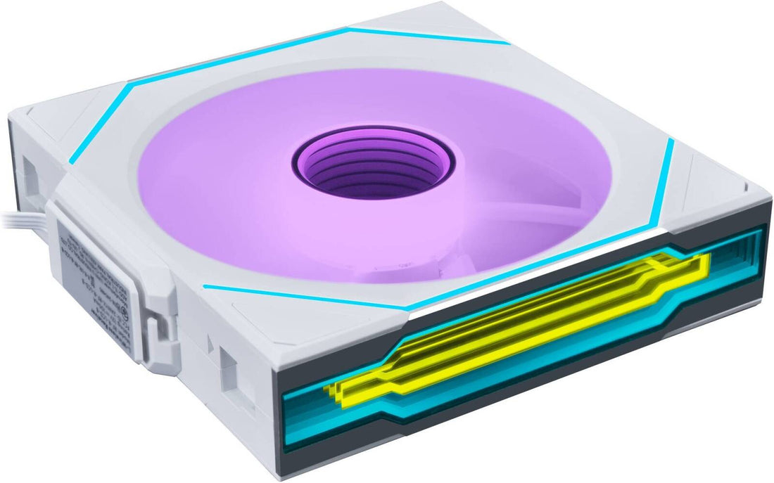 Lian-Li UNI FAN SL-INF Wireless, WHITE, REVERSE, Pack of 3, 120mm Size, 2300 RPM Fan Speed, Case Fans, 67 CFM Fan Airflow, FDB Bearing Type, PBT / PC / Aluminum Material