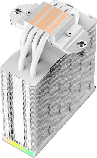 مبرد وحدة المعالجة المركزية DeepCool AK400 Digital White Variant، تبديد الحرارة بقوة 220 وات، أبيض | R-AK400-Digital-WHNNMN-G-2