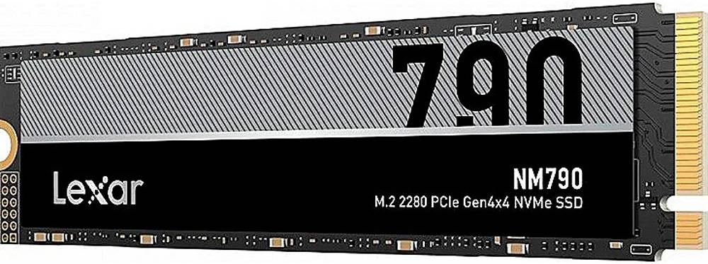 Lexar NM790 1TB M.2 NVMe SSD 2280 PCIe Gen4x4, 7200MB/s Read, 6500MB/s, Black | LNM790X001T-RNNNG