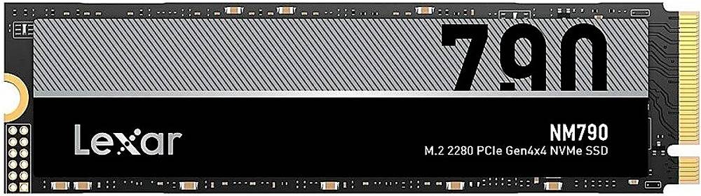 Lexar NM790 1TB M.2 NVMe SSD 2280 PCIe Gen4x4, 7200MB/s Read, 6500MB/s, Black | LNM790X001T-RNNNG