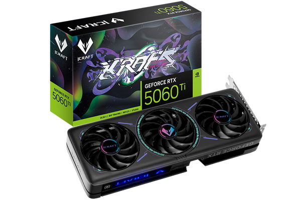 MAXSUN iCraft GeForce RTX 5060 Ti 8GB OC GDDR7 Triple Fan Gaming Graphics Card | MS-RTX5060Ti iCraft OC8G