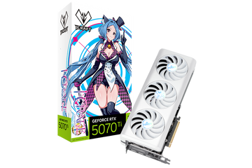 MAXSUN iCraft GeForce RTX 5070 Ti 16GB OC AIGA Triple Fan Gaming Graphics Card, White | MS-RTX5070Ti iCraft OC16G AIGA