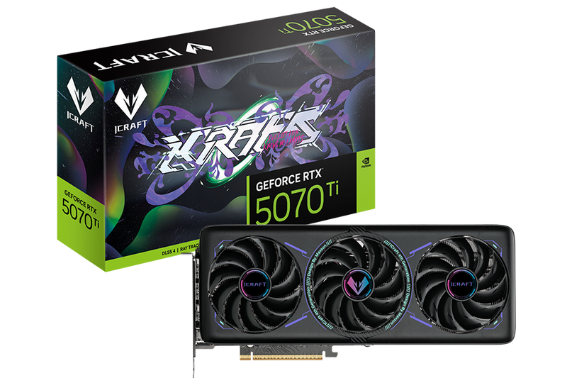 MAXSUN iCraft GeForce RTX 5070 Ti 16GB OC Triple Fan Gaming Graphics Card | MS-RTX5070Ti iCraft OC16G