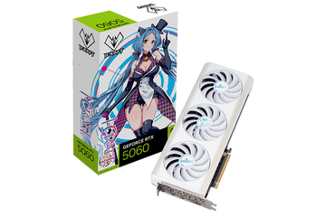 MAXSUN GeForce RTX 5060 8GB OC AIGA GDDR7 Triple Fan Gaming Graphics Card, 28 Gbps speed, and 128-bit bus, PCIe 5.0 x8 interface, 3× DisplayPort, 1× HDMI, White | MS-RTX5060 iCraft OC8G AIGA