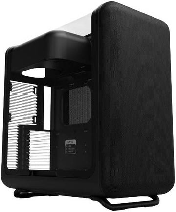 HYTE X50 Modern Performance ATX Mid-Tower Tempered Glass PC Gaming Case, Full-Coverage Micro-Mesh, Up to 10 Fans x 120mm, PITCH BLACK Edition | CS-HYTE-X50G-BB