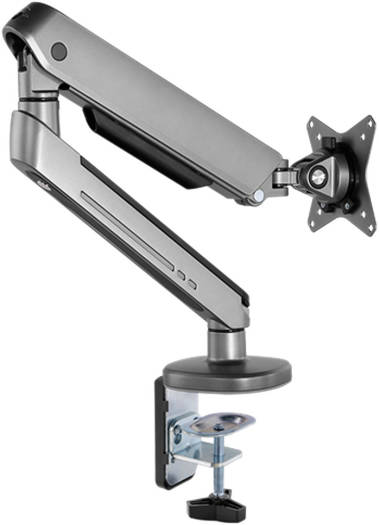 Twisted Minds Single Monitor arm With RGB Lighting Grey | TM-54-C06-G