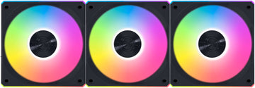 Lian Li Uni Fan CL Wireless 120MM Case Fan, BLACK, Pack of 3, 2100 RPM Fan Speed, REVERSE