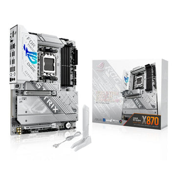 ASUS ROG STRIX X870-A GAMING WIFI AMD AM5 ATX Motherboard, White | 90MB1IF0-M0EAY0