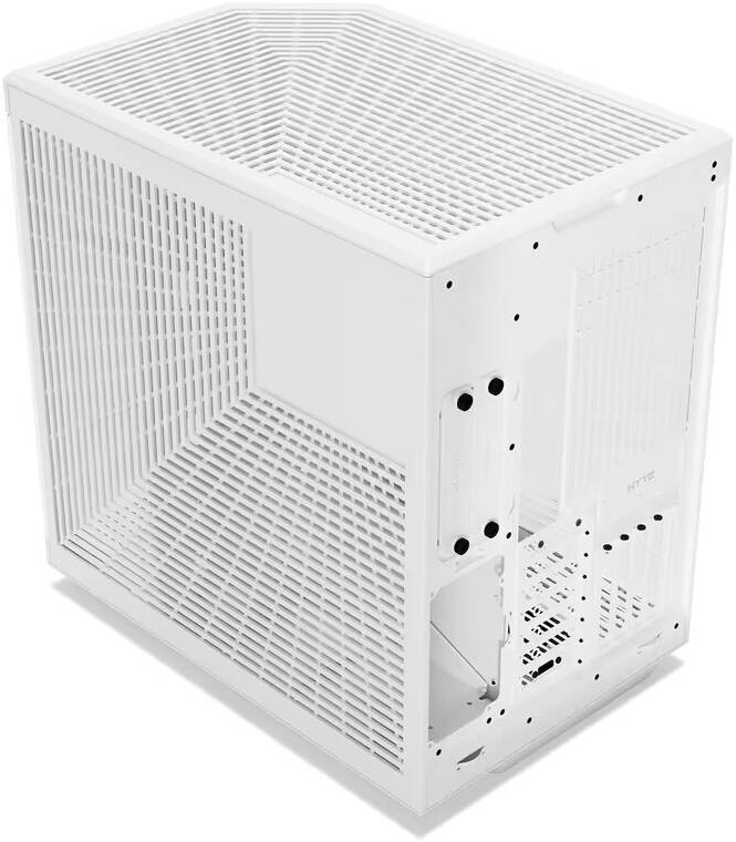 HYTE Y70 Touch Infinite White Dual Chamber Gaming Case, 14.5" 688 x 2560 (2.5K) Touch Display, Up to 10 Fans & 360mm Radiator Support | CS-HYTE-Y70TI-WW