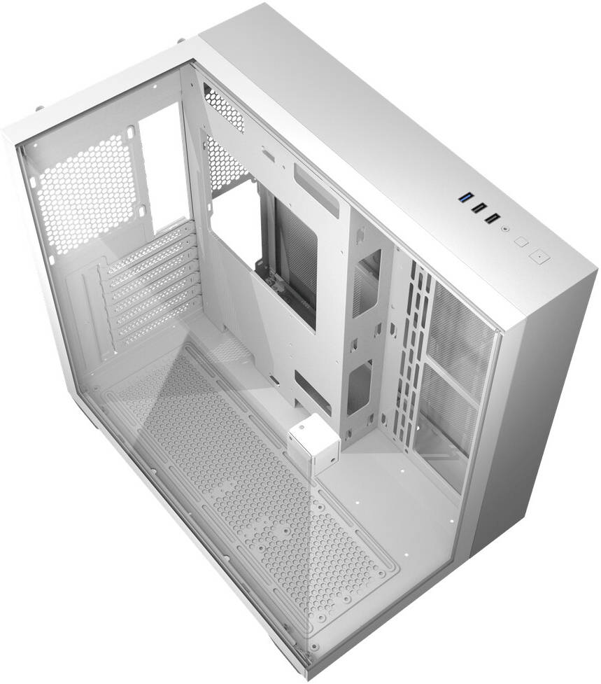DarkFlash TH285 ATX Gaming Chassis, WHITE, 4x 120mm Pre-Installed aRGB Fans, 360mm Radiator Support, Up to 7x 120mm Fans Support, 3 Glass Panels, USB 3.0 & 2 USB 2.0 Ports | TH285