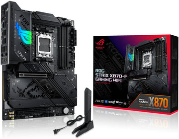 ASUS ROG STRIX X870-F Gaming WIFI, DDR5, AM5 Socket, 4 x DIMM Slots, 192GB MAX Memory, Gaming WIFI Motherboard | 90MB1IV0-M0EAY0