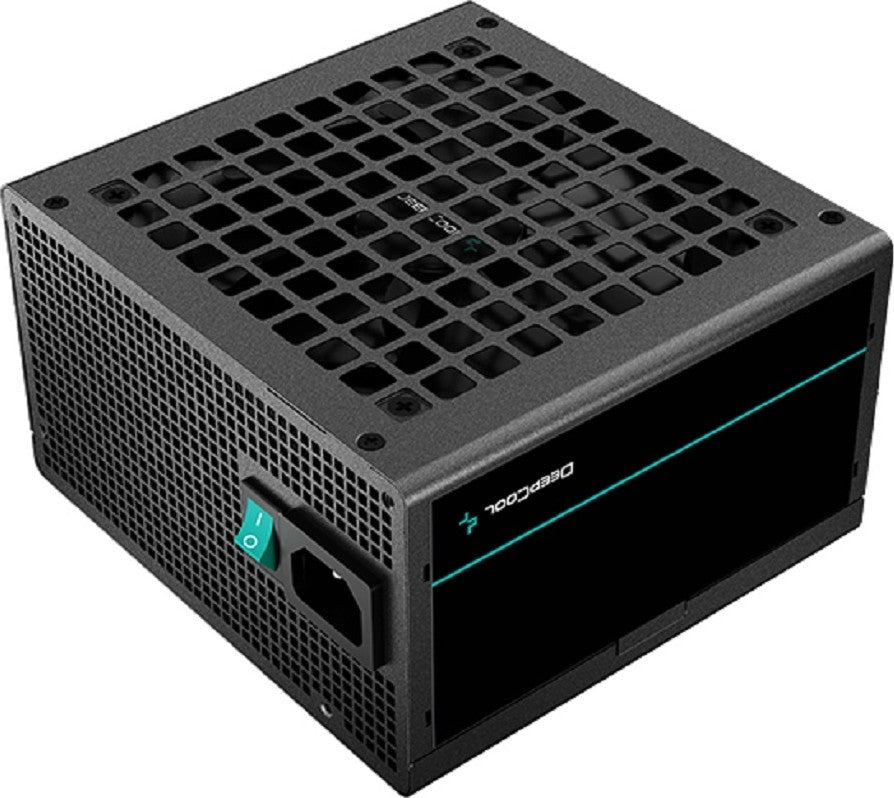 Deepcool PF650D 650W 80+ Standard Power Supply, 120mm Fan Size, Hypro Bearing, Active PFC + Double Tube Forward, Taiwan Bulk Capacitor, OPP/OVP/SCP Protection, Black | R-PF650D-HA0B-UK