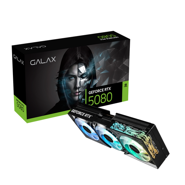 GALAX GeForce RTX 5080 1-Click OC 16GB GDDR7 256-bit DP2.1b*3/HDMI 2.1b/DLSS 4 Graphics Card