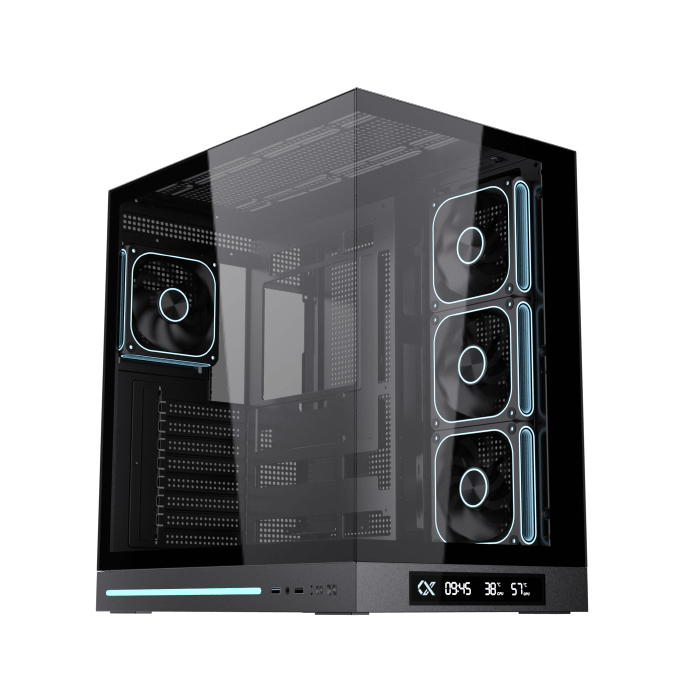 XIGMATEK Cloud DGT E-ATX Tempered Glass Gaming Case Black | EN49613