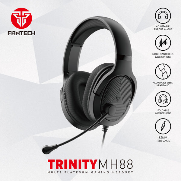 Fantech Trinity MH88 Wired Gaming Headset, Black | MH88B