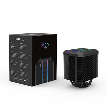 Alseye M90-B ARGB CPU Air Cooler, 2400RPM, 40.5CFM Air Flow, 180W TDP | Black