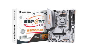 MAXSUN MS-eSport B850M WIFI ICE AM5 Socket for Ryzen 7000/8000/9000 Series, B850 Chipset