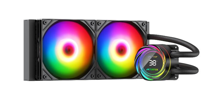 Tortox Nivora Vibe Black 240mm AIO Liquid Cooler | BLACK