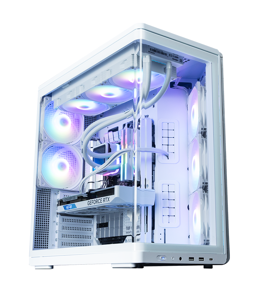 Zalman P60 White, Mid-ATX Dual Chamber Panoramic View Gaming Chassis | P60 White
