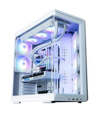 Zalman P60 White, Mid-ATX Dual Chamber Panoramic View Gaming Chassis | P60 White