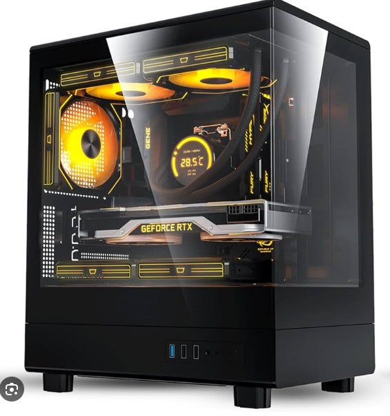 DARKFLASH DB330M M.ATX PC CASE WITH 3 ARGB FANS +650W BRONZE PSU