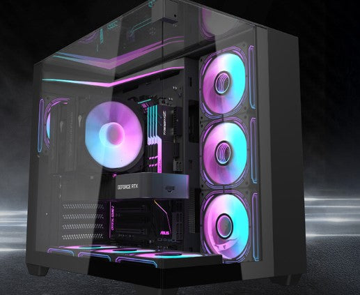 DARKFLASH TH285B ATX CASE WITH 4 ARGB FANS