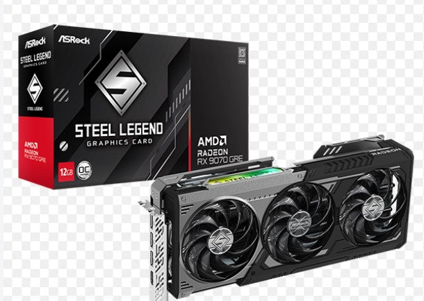 ASROCK RX 9070 GRE Steel Legend Dark 12GB OC 90-GA5WZZ-00UANF