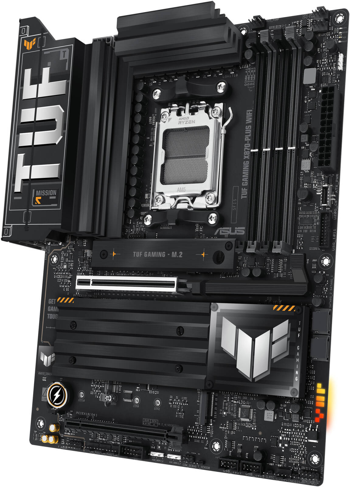 ASUS TUF Gaming X870-Plus WIFI AM5 ATX Motherboard, AMD X870 Chipset, 4x DDR5 DIMM Slots, 192GB Max Memory