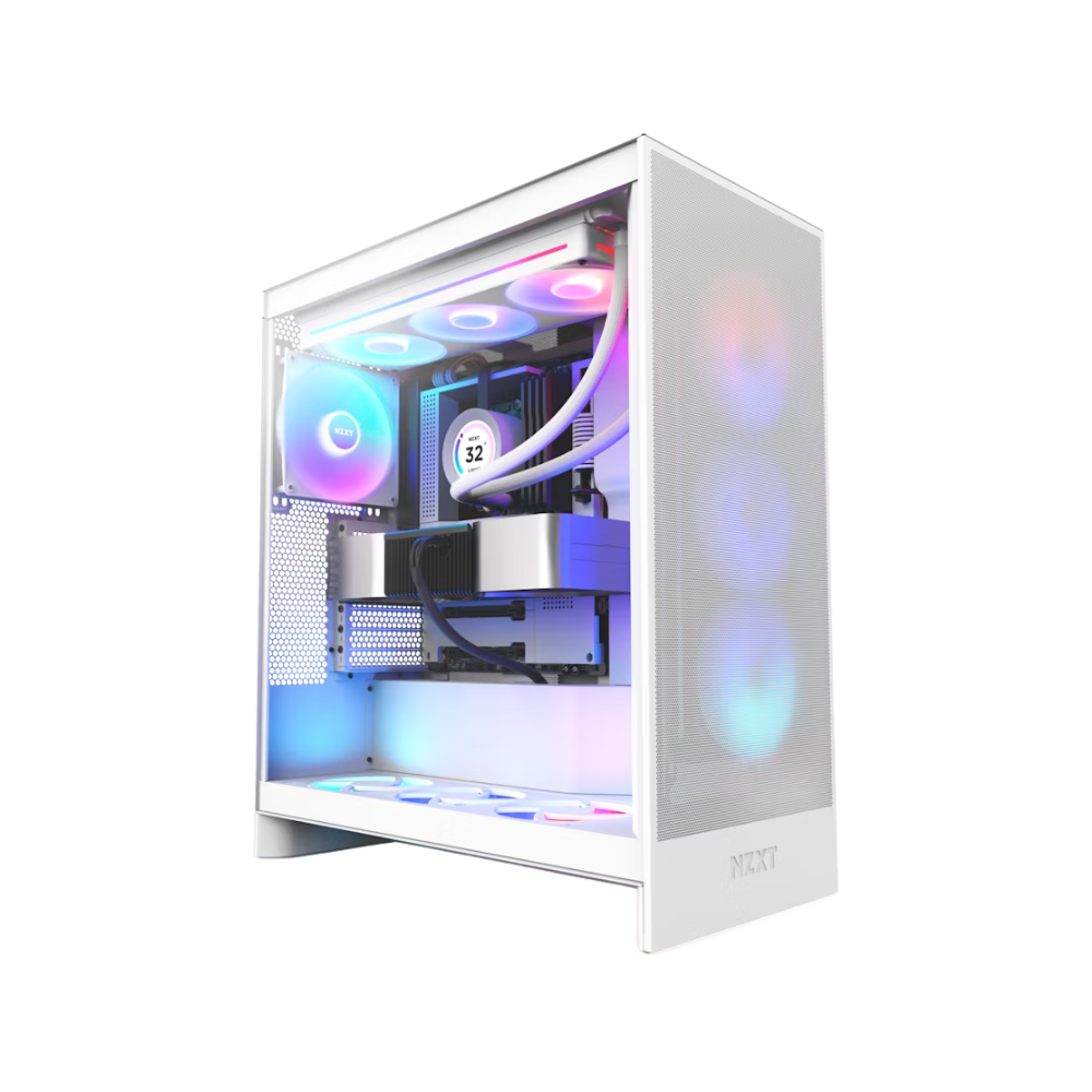 RTX 4070 Ti SUPER ULTRA 7 WHITE GAMING PC BUILD [Intel Ultra 7-265KF CPU, RTX 4070 Ti Super 16GB GPU, 32GB DDR5 RAM, 1TB M.2 NVMe, 850W PSU, NZXT H7 Flow White Tempered Glass Gaming Case]