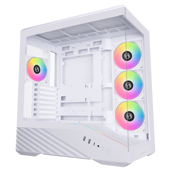 Lian Li Vector V100R Mid Tower Gaming Chassis, White | G99.V100RW.00