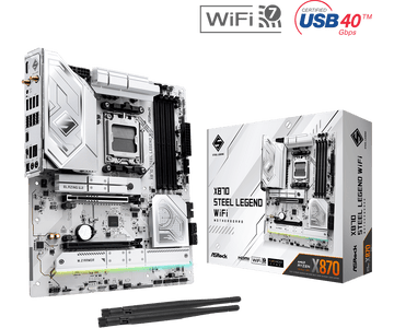 ASRock X870 Steel Legend WIFI AM5 Socket Gaming Motherboard | 90-MXBPJ0A0UAYZ