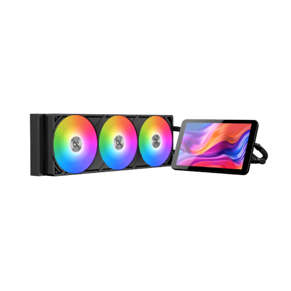 XIGMATEK Connect Pro 360 BK 7" LCD ARGB AIO CPU Liquid Cooler | EN48357