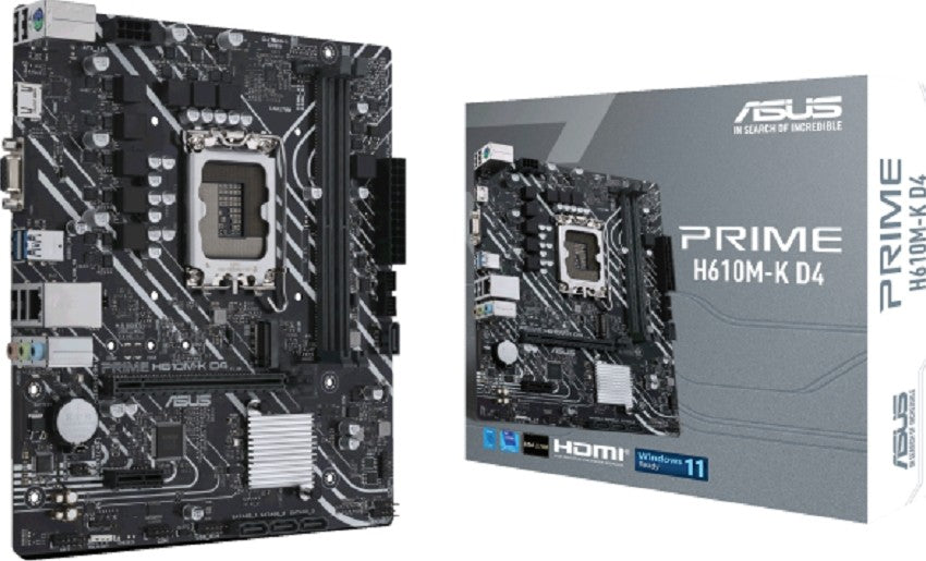 Asus Prime H610M-K D4 Mic ATX Motherboard DDR4 Support LGA 1700