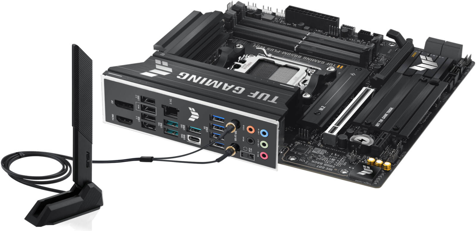 ASUS TUF GAMING B850M-PLUS WIFI AM5 Socket, DDR5 Gaming WIFI Motherboard, 4 x DIMM Slots, 192GB Max Memory | 90MB1IY0-M0EAY0