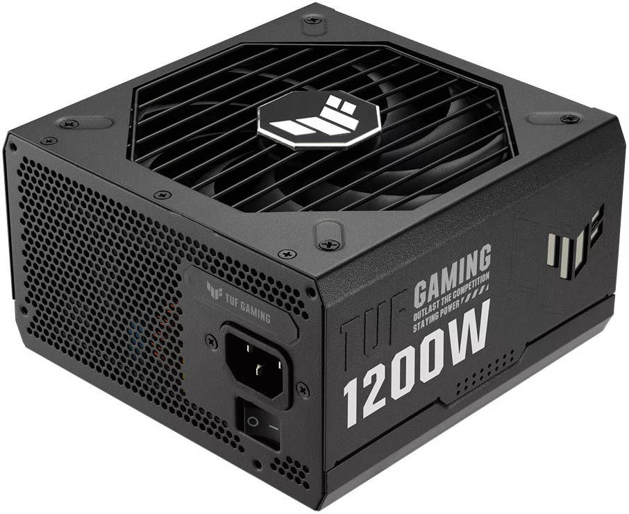 ASUS TUF Gaming 1200W 80+ Gold Fully Modular Gaming Power Supply, ATX12V, 135mm Axial Tech Fan Design, Protective PCB Coating, ATX 3.0 Compatible, Black | 90YE00S0-B0NA00