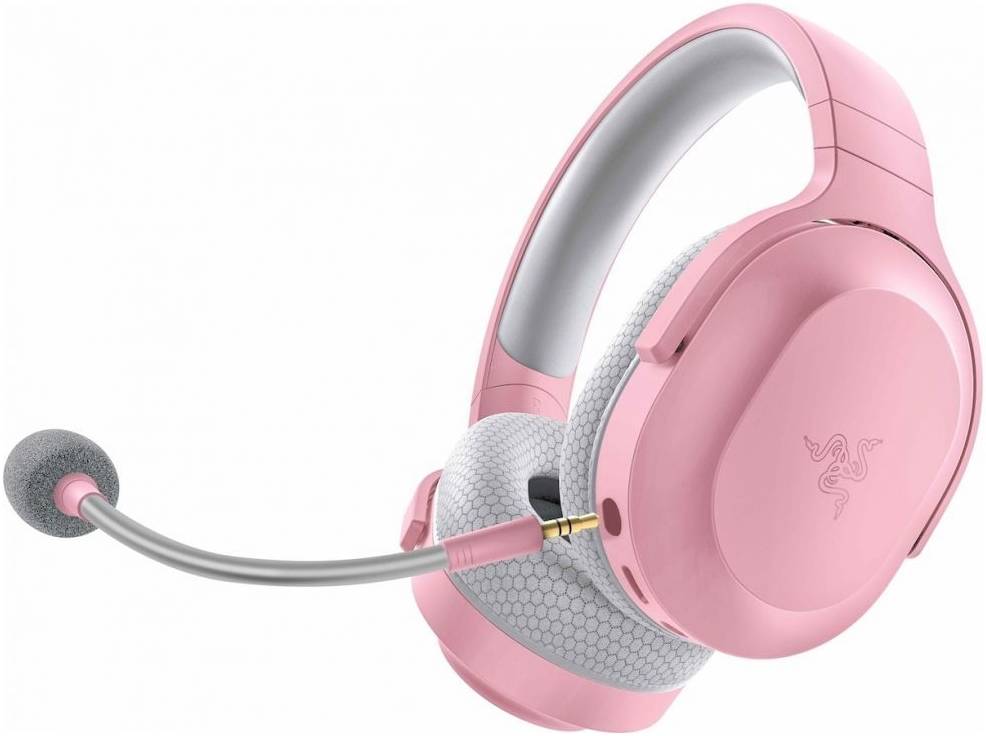 Razer Barracuda X Quartz Pink Edition Hyperspeed Wireless Gaming Headset, 250G Ergonomic Design, 40mm Drivers, Bluetooth, Smartswitch, Detachable Mic, For PC / Playstation | RZ04-04430300-R3M1