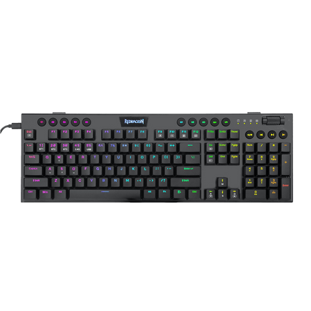 Redragon K618 Horus PRO Wireless RGB Mechanical Keyboard, Bluetooth/2.4Ghz/Wired Tri-Mode Ultra-Thin Low Profile Gaming Keyboard w/No-Lag Cordless Connection