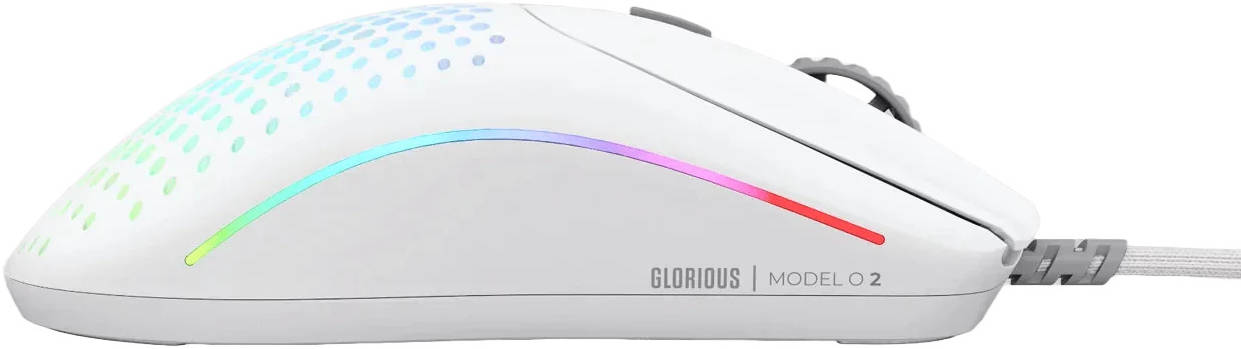 Glorious Model O2 Wired - Matte White | GLO-MS-OV2-MW