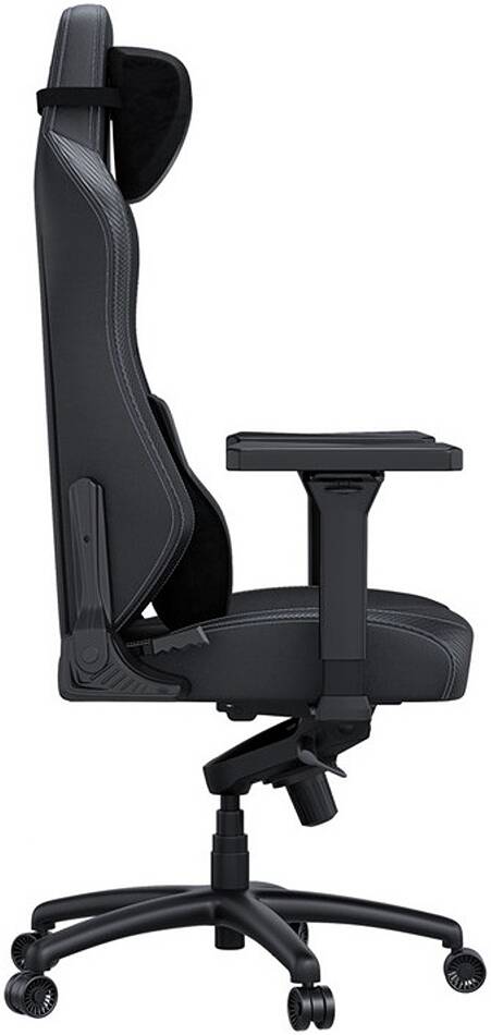 AndaSeat Phantom 3 Series XL Gaming Chair, BLACK, DuraXtra Leatherette Upholstery, 65mm Caster, Class 4 Hydraulic Pistons, 4D Adjustable Armrest, 90° to 165° Back Tilt, Black | AD18XL-52-B-PVC