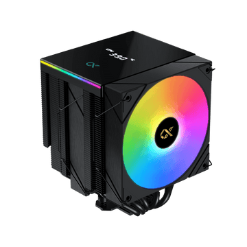 Xigmatek AK6 Dual Digital Air Cooler, Dual Fans, ARGB, Black | EN45844