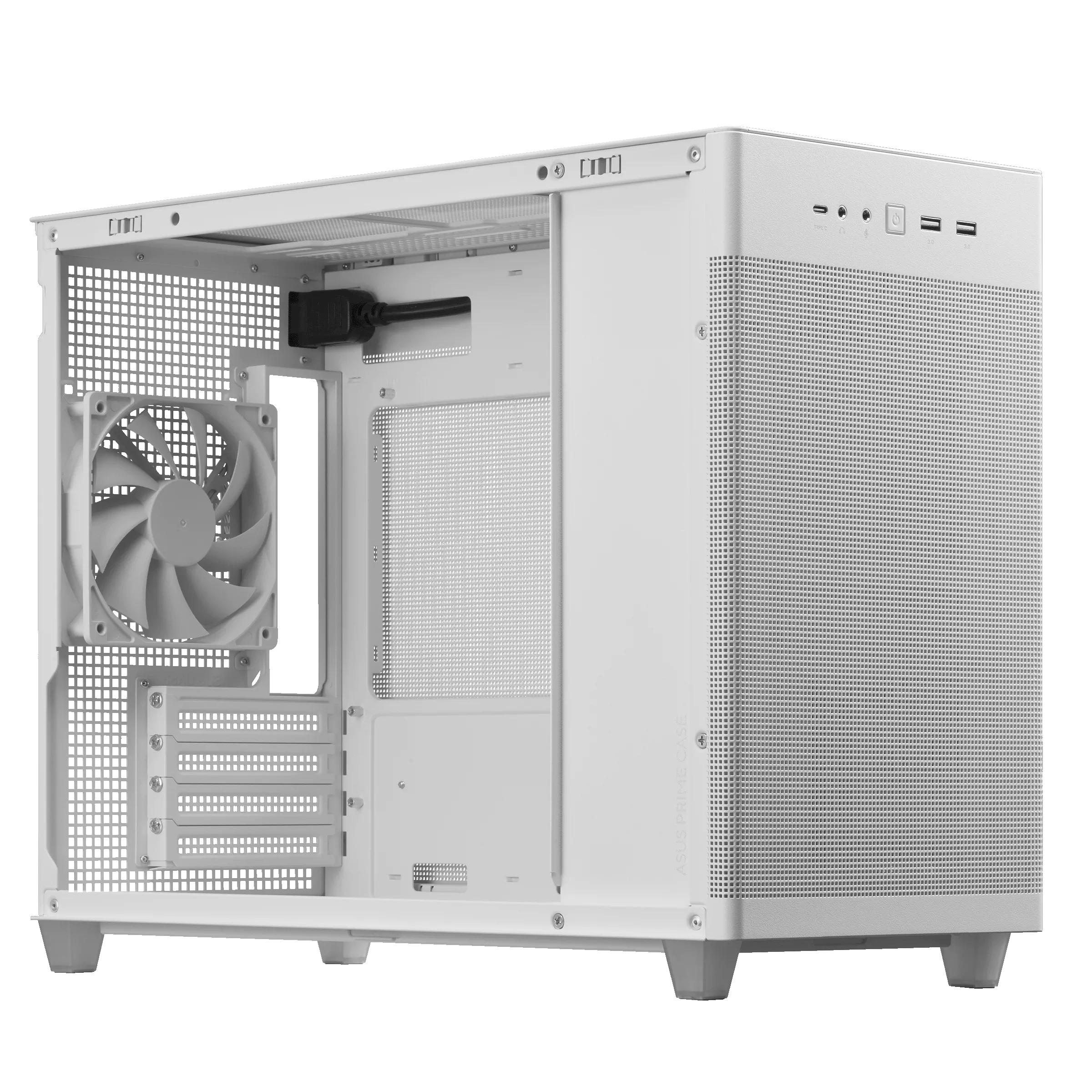 ASUS Prime AP201 m-ATX Gaming Chassis Mesh Type, WHITE