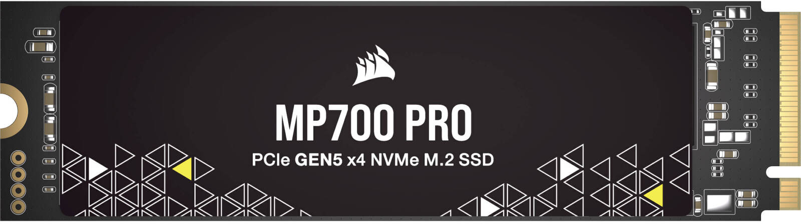 Corsair MP700 Pro 4TB NVMe PCIe 5.0 M.2 SSD, 12400 MB/s Read Speeds & 11800 Write Speeds, 3D TLC NAND Technology, 1.6 Million Hours MTBF, Black | CSSD-F4000GBMP700PNH