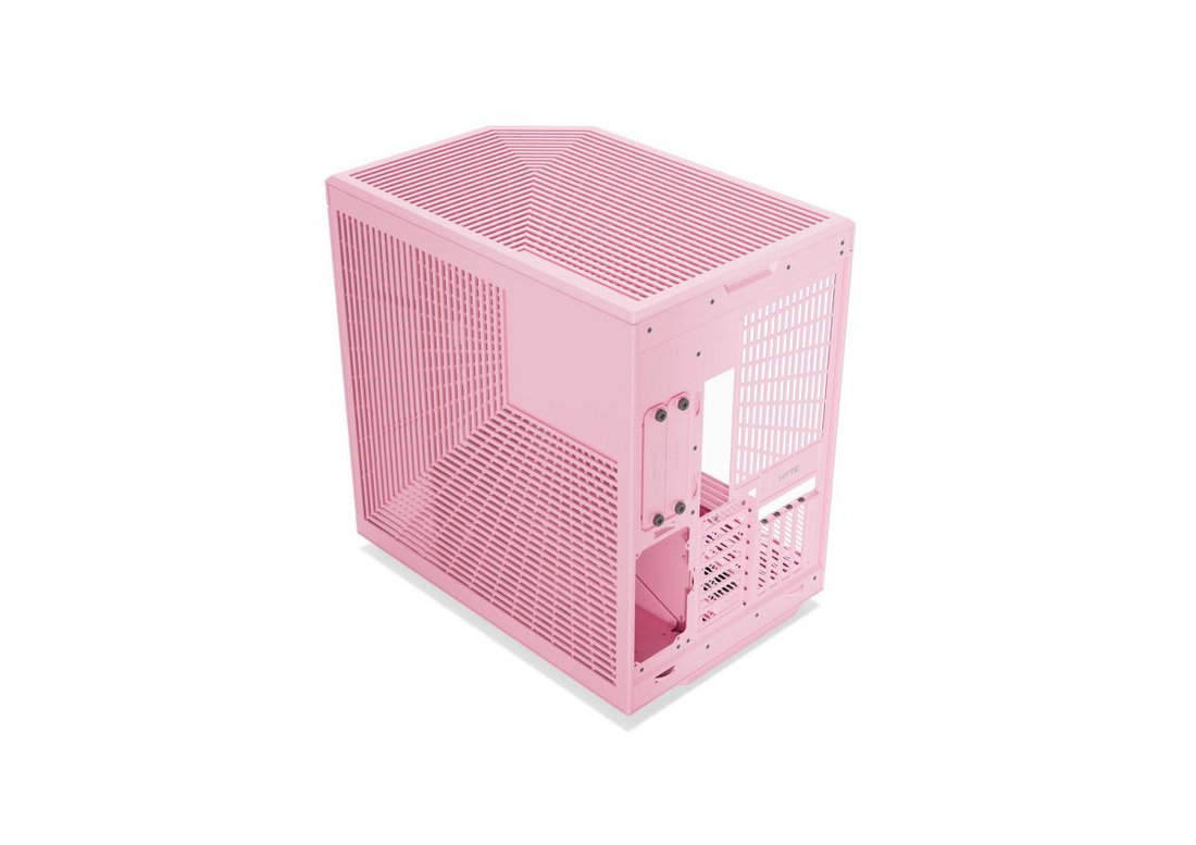 HYTE Y70 Touch Infinite Strawberry Milk Edition, Dual Chamber Mid-Tower ATX Computer Case, 14.5" 688 x 2560 (2.5K) Touch Display, Up to 10 Fans & 360mm Radiator Support
